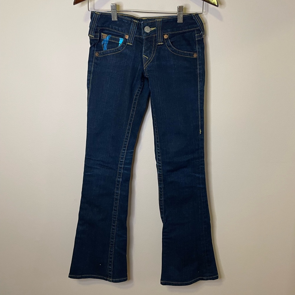 True Religion Dark Wash Flare Jeans